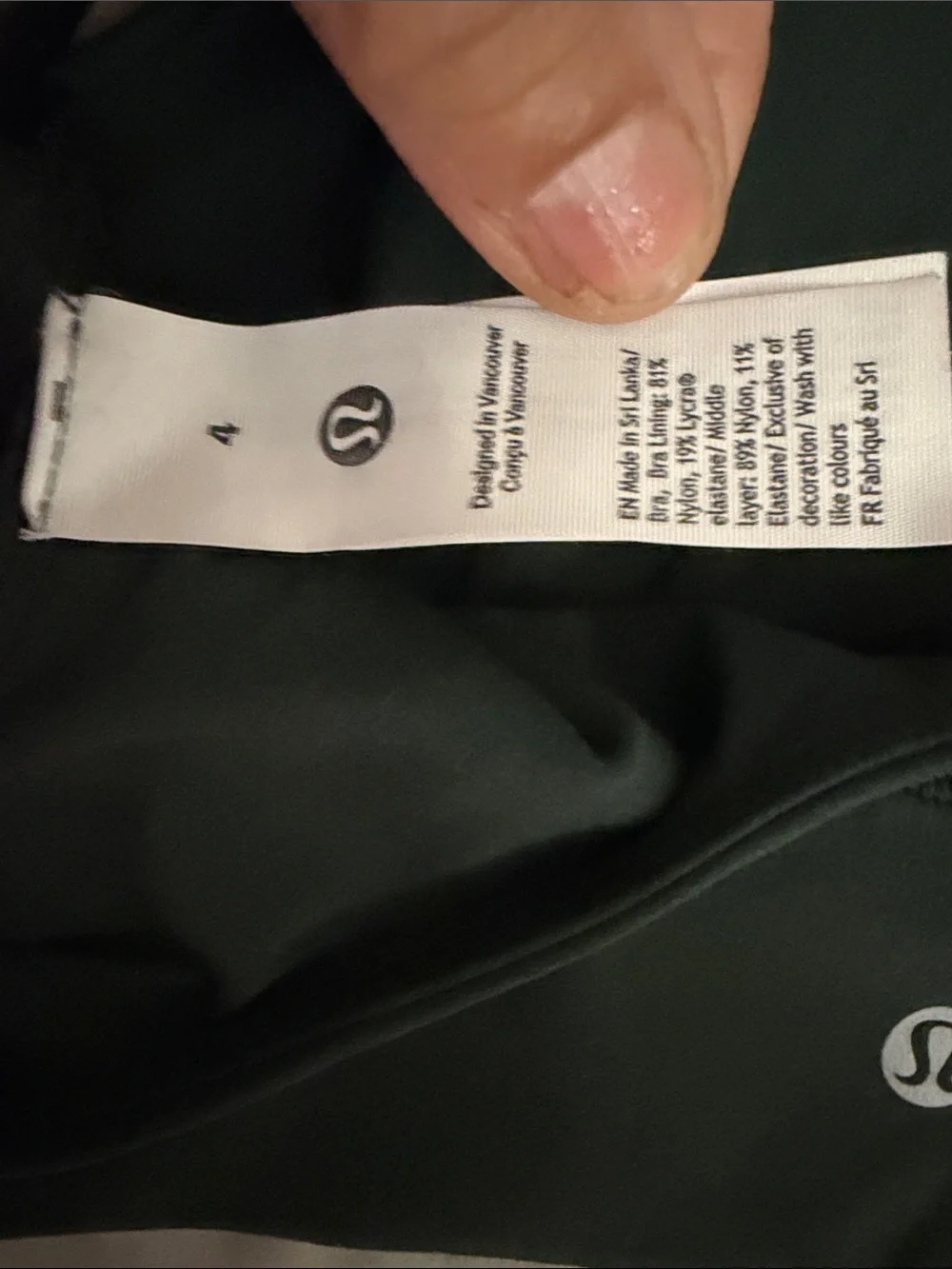 lululemon athletica Align V-Neck Bra — Legacy Green